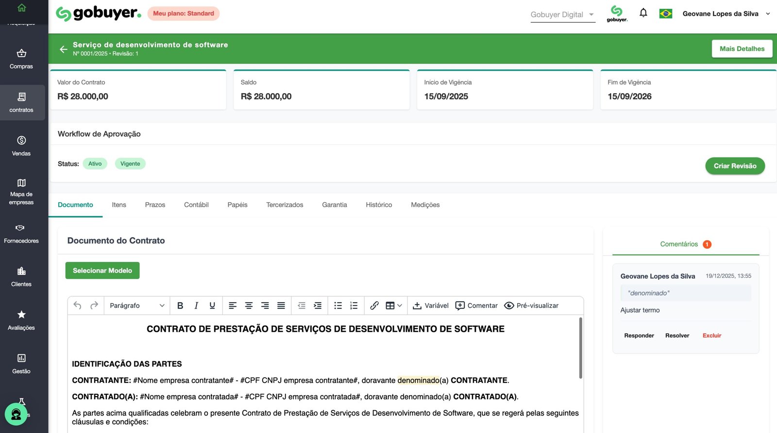 Gestão de Contratos